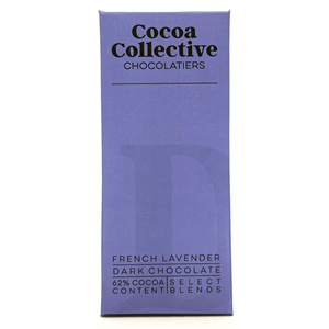 Cocoa Collective French Lavender 62% Cocoa Dark Chocolate Bar